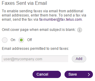 fax outbound fax settings