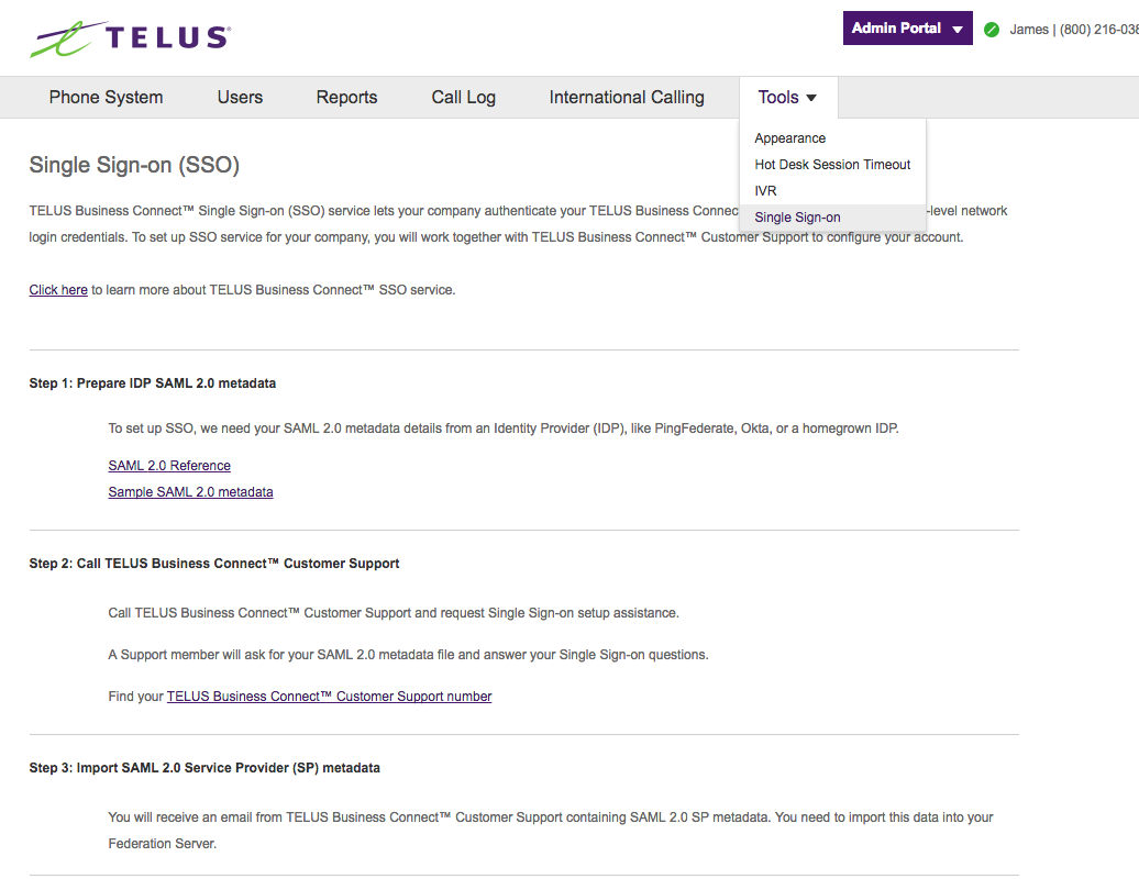Single Sign On Help Telus Business
